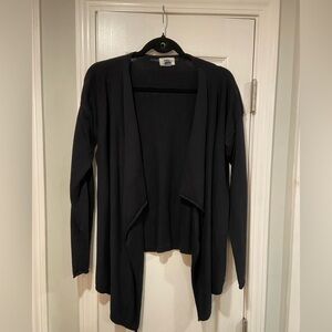 Old Navy Size S Black Open Front Long Sleeve Knit Cardigan Layer Top